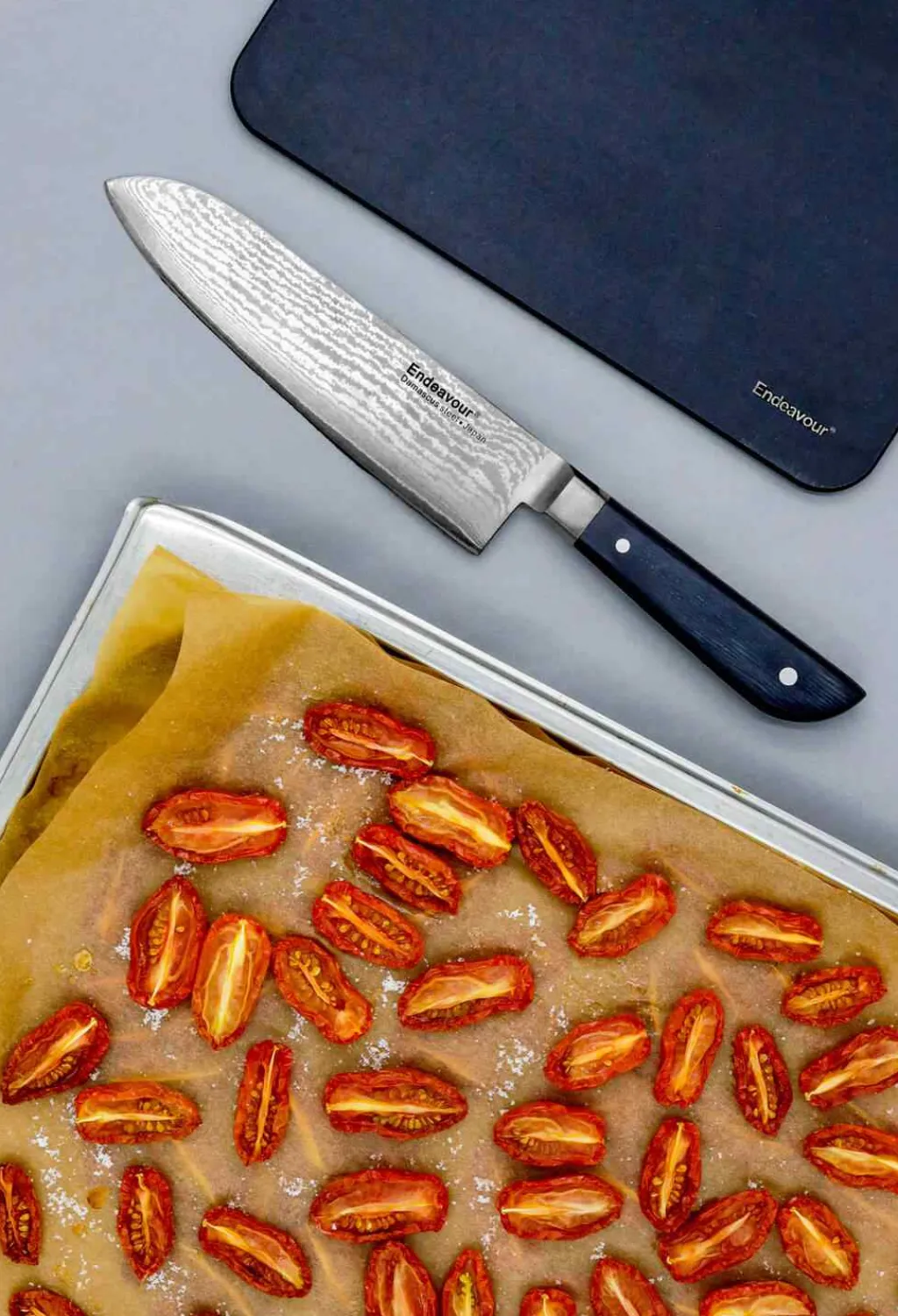 Hot Santoku Kniv 17,5 cm, Sort Kokkeknive|Japanske Knive