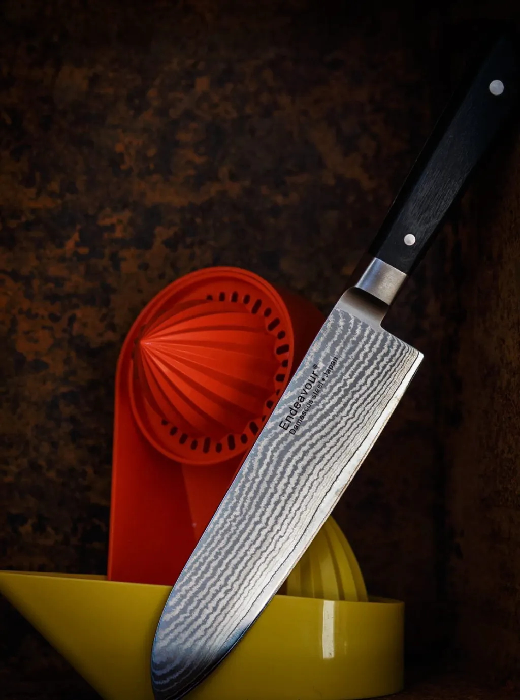 Hot Santoku Kniv 17,5 cm, Sort Kokkeknive|Japanske Knive