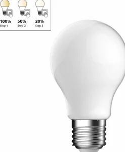 Online Energetic A60 Pære E27 4,9W/806lm 3 Step, Milky