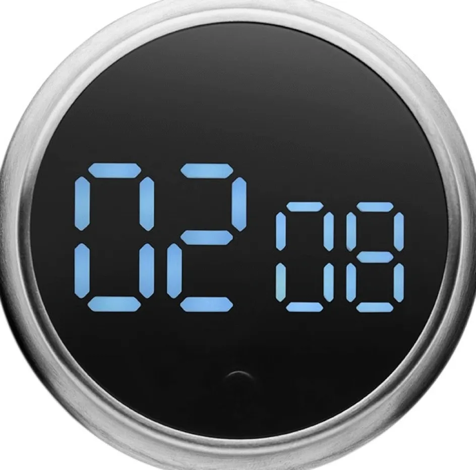 Hot Eva Solo Magnetisk Timer Ø9 cm, Børstet Stål