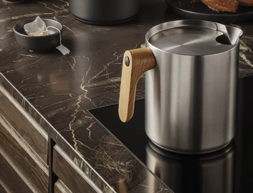 Discount Nordic Kitchen Induktionskedel 1 L, Børstet Stål Kedler