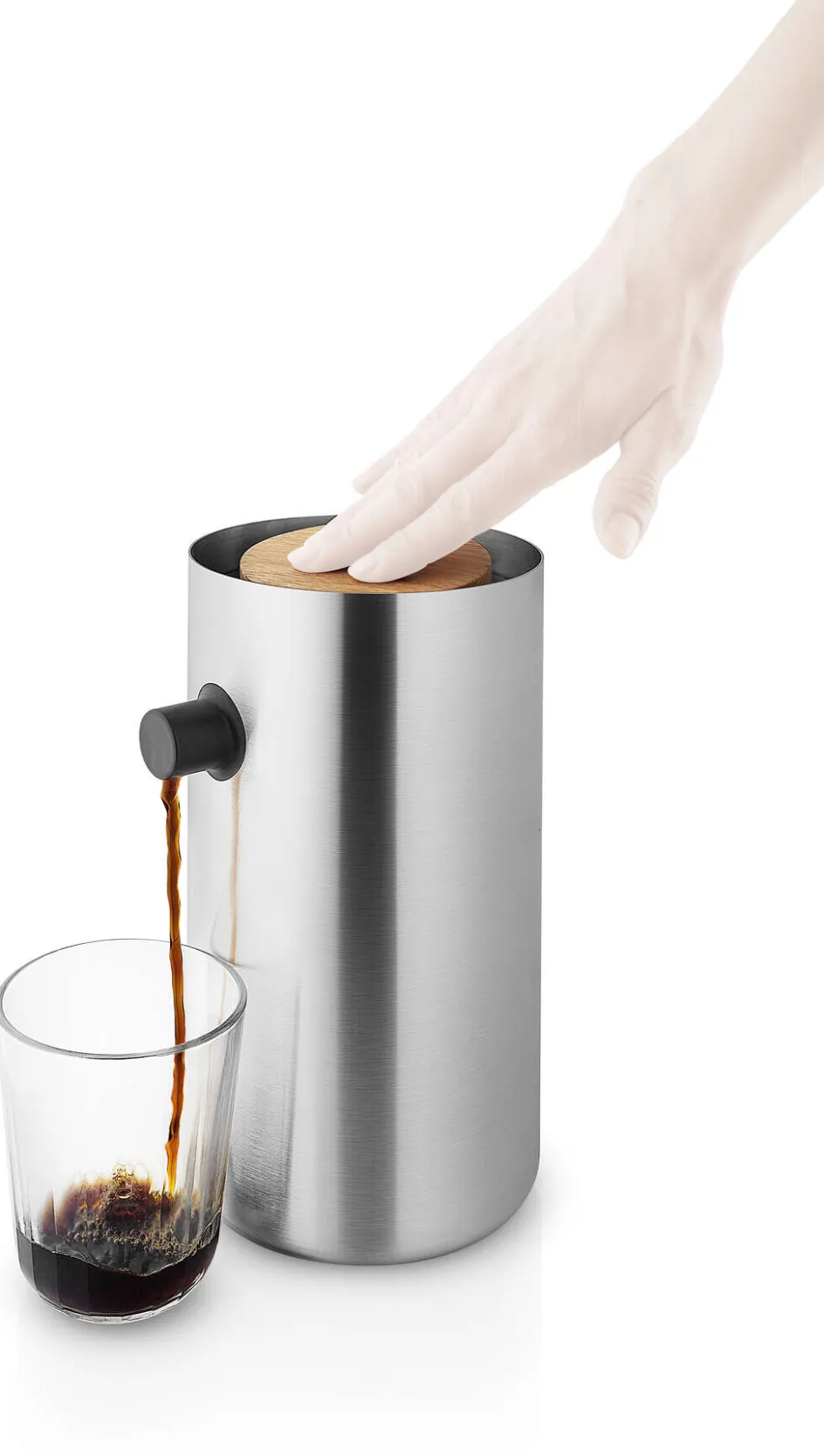 New Eva Solo Nordic Kitchen Pumpetermokande 1,8L, Stål/Eg