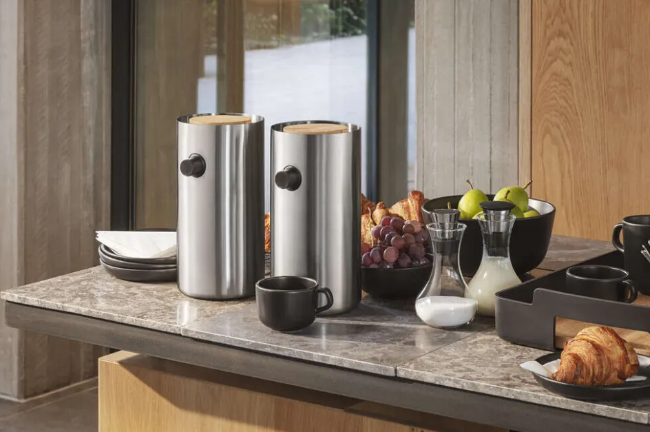 New Eva Solo Nordic Kitchen Pumpetermokande 1,8L, Stål/Eg