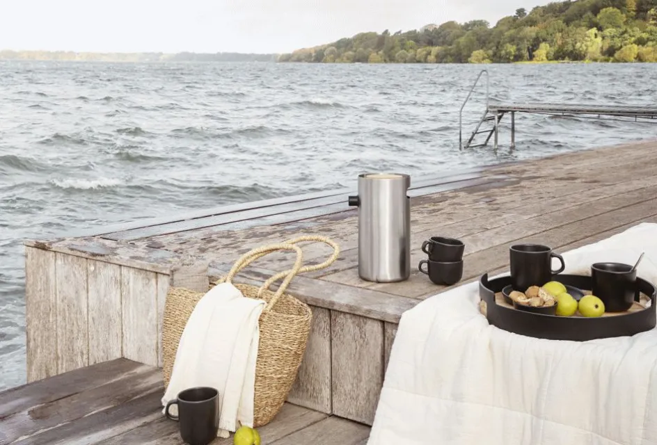 New Eva Solo Nordic Kitchen Pumpetermokande 1,8L, Stål/Eg