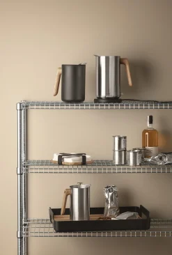 Hot Eva Solo Nordic Kitchen Stempelkande m. Termo 1 L, Stål/Eg