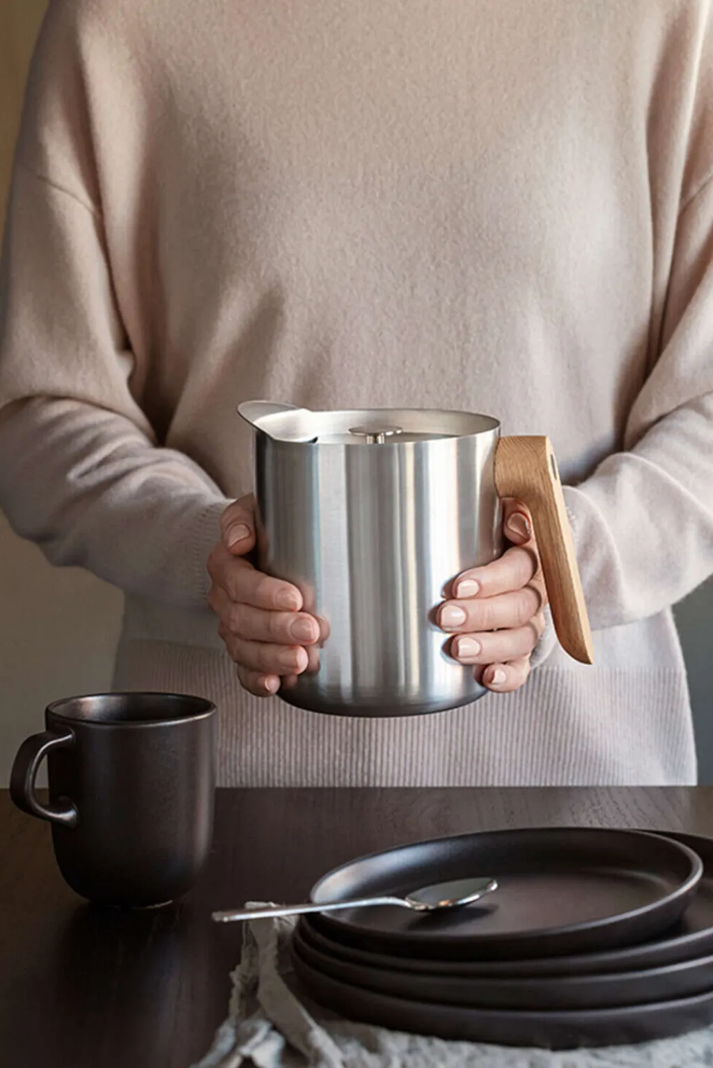 New Nordic Kitchen Stempeltekande m. Termo 1 L Stempelkander