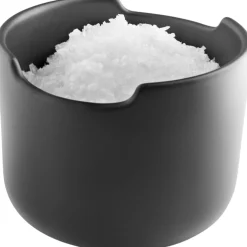Sale Nordic Kitchen Saltkar m. Låg Ø10,5 cm, Sort Salt Og Peber|Salt Og Peber