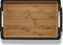 New Nordic Kitchen Serveringsbakke 50 cm, Sort/Bambus Serveringsbakker|Stue