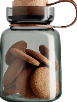 Discount Silhouette Opbevaringsglas , Smokey Grey Opbevaring Til Køkkenet|Opbevaringskrukker Og -Glas