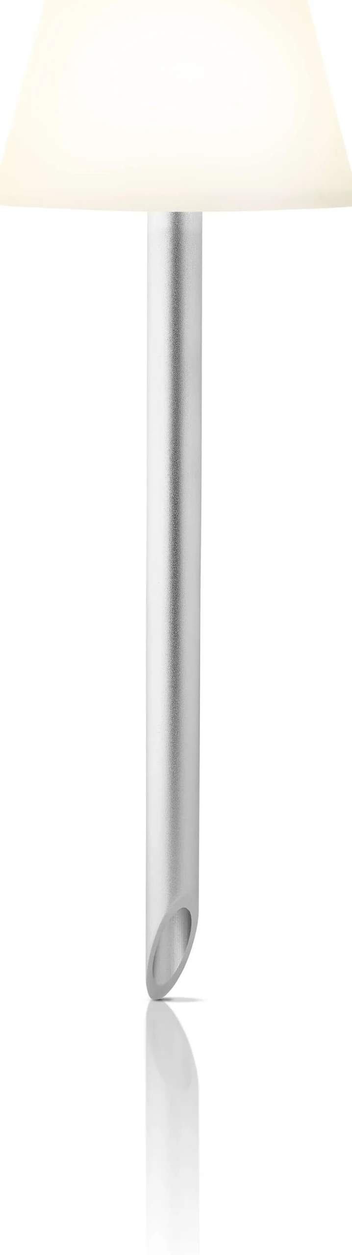 Best SunLight Lampe m. Spyd H37 cm, Hvid/Stål Lamper Til Haven Og Terrassen|Solcellelamper