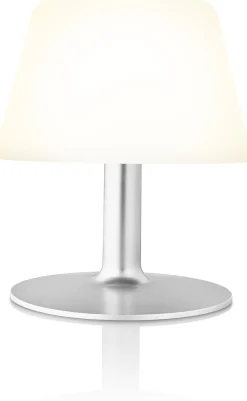 New SunLight Loungelampe H, Hvid/Stål Udendørs Bordlamper|Lamper Til Haven Og Terrassen