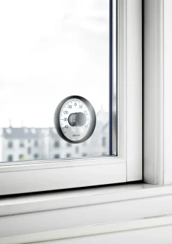 Eva Solo Uderum|Ure Og Vejrstationer > Udendørstermometer Til Vindue Ø11 cm, Sort/Hvid