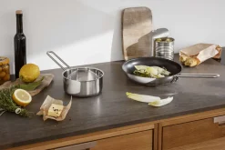 Eva Trio Gryder Og Kasseroller > Sauterkasserolle 16 cm/1,3 L, Recycled Stål