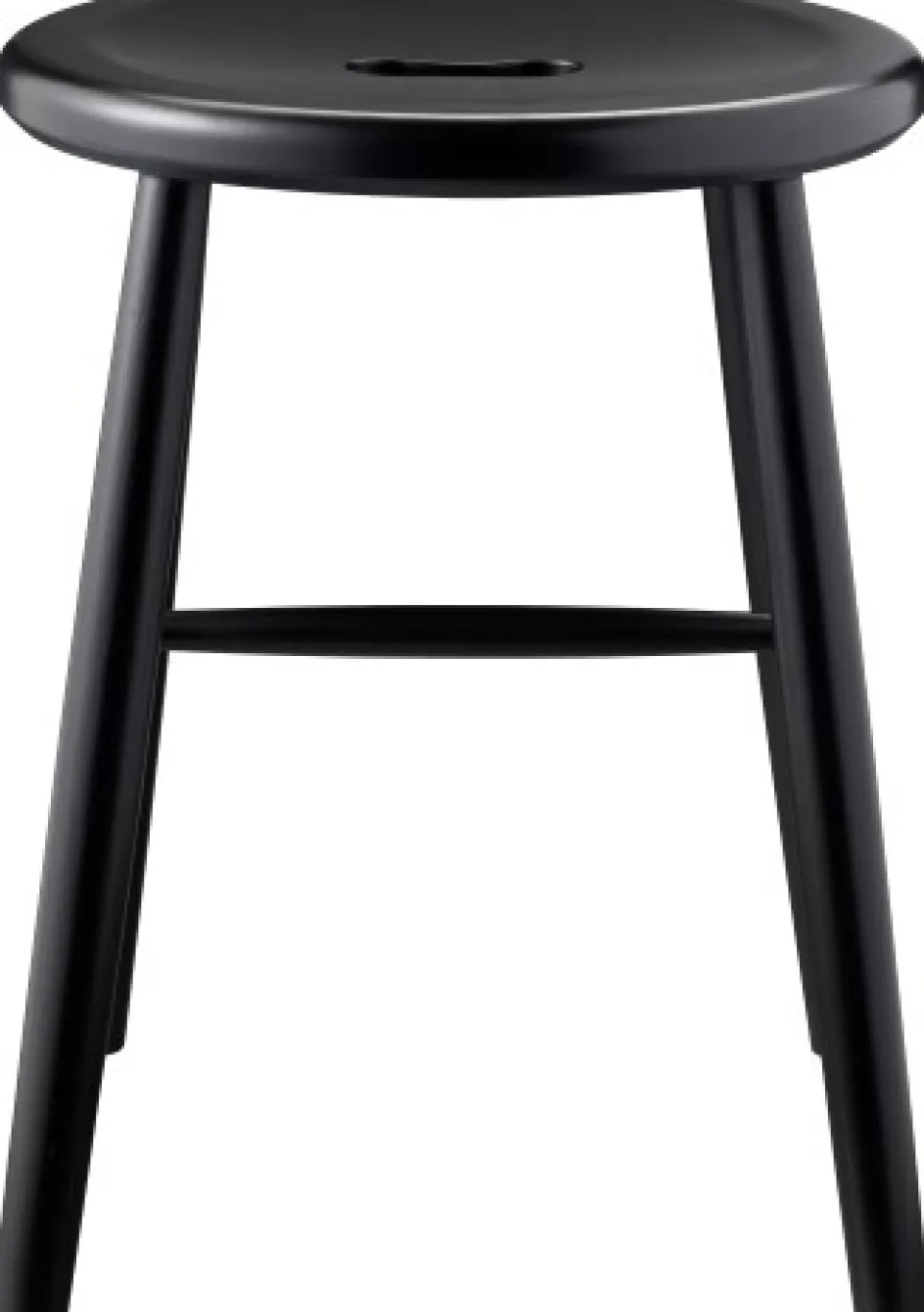 Hot FDB Møbler J27 Skammel H45,5 cm, Sort