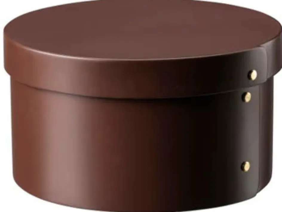 FDB Møbler X3 Drejø Opbevaringsboks , Chocolate Brown