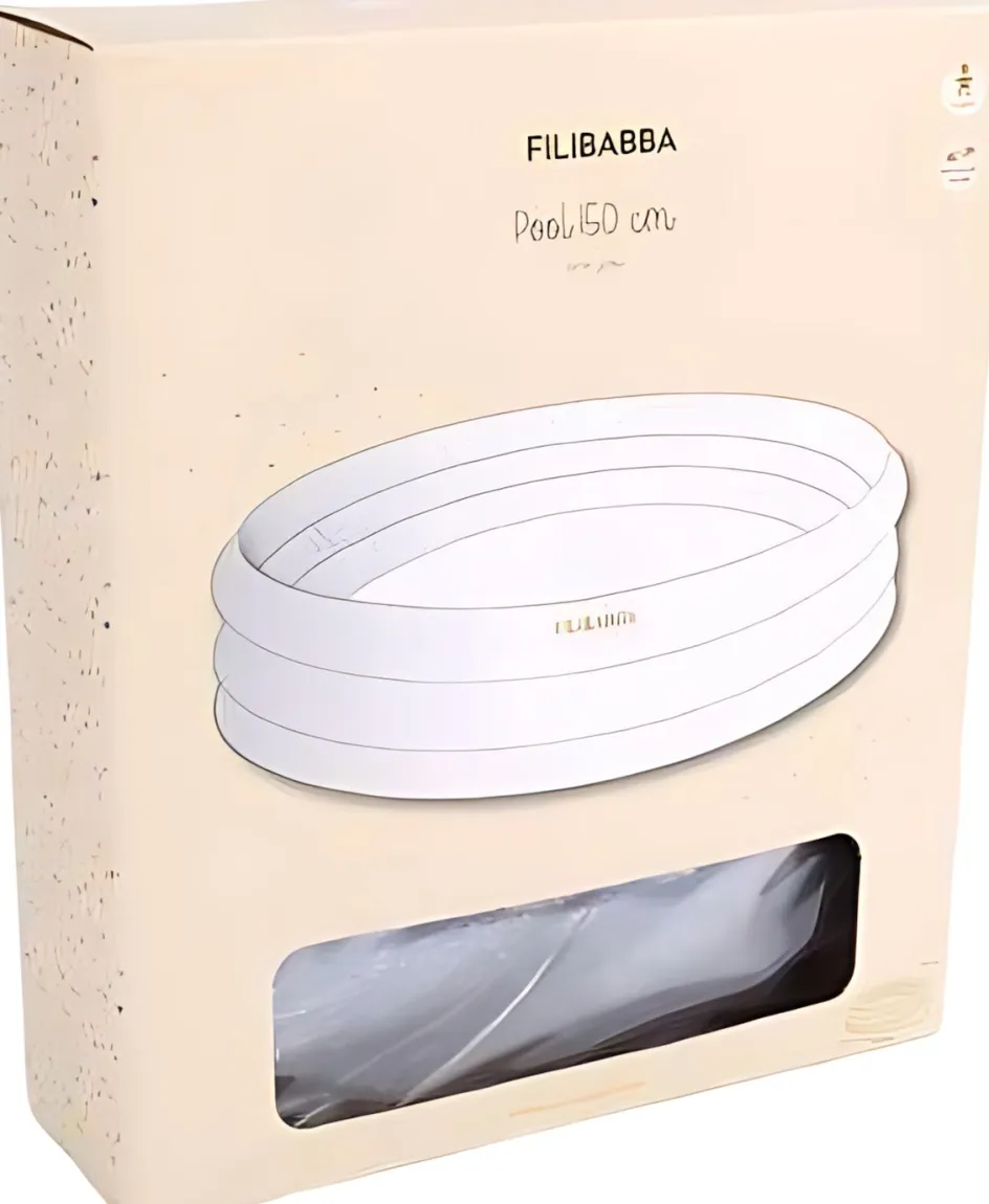 FILIBABBA Alfie Badebassin ?150 cm, Regnbuefarvet Glitter