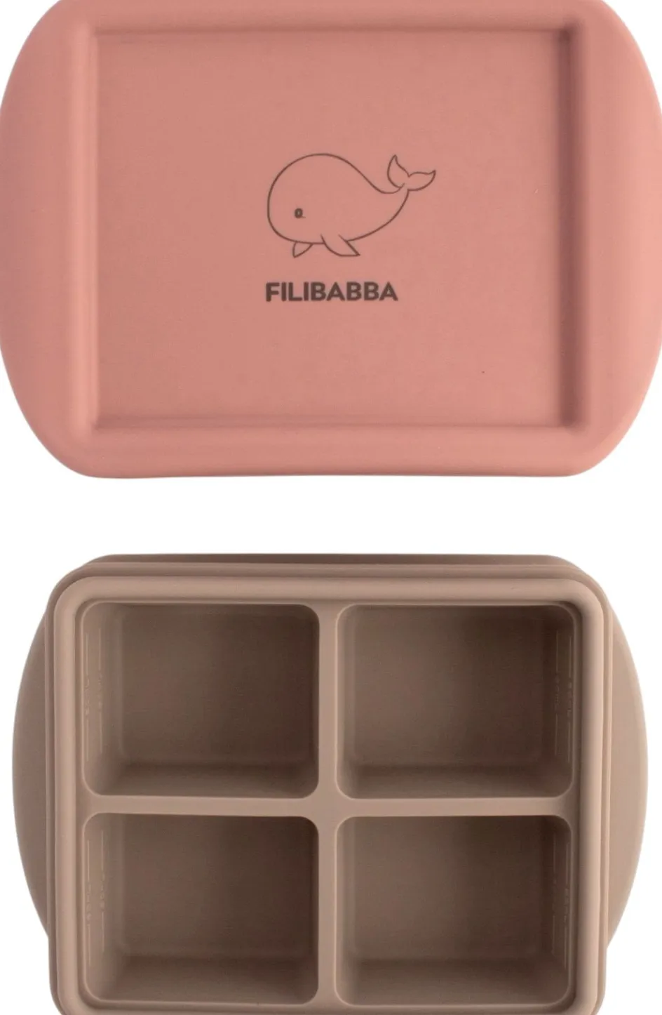 Outlet FILIBABBA Frysebakke t. Babymad 2 stk. 65 ml, Rose Mix