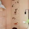 Online Højdemåler Skovens Dyr 128 cm, Beige Børn Børneværelse|Interiør Til Børneværelset