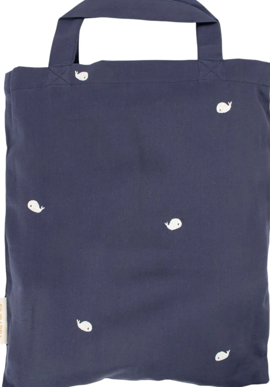Clearance FILIBABBA Juniorsengetøj Hvalen Christian 100x140 cm, Midnight