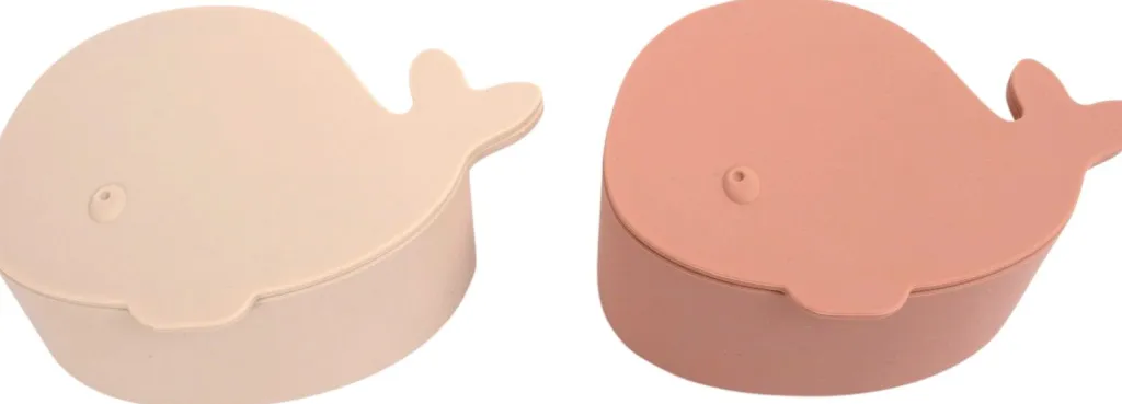 Børn FILIBABBA Madkasser Til Børn > Snackboks Hvalen Christian 2 stk. 12 cm,