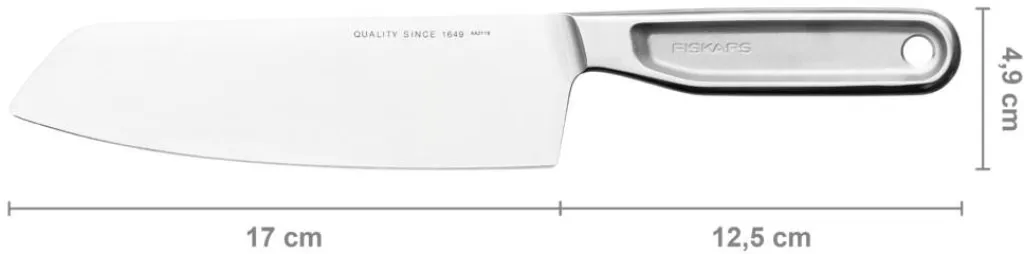 Hot All Steel Santoku Kniv 17 cm Kokkeknive|Japanske Knive