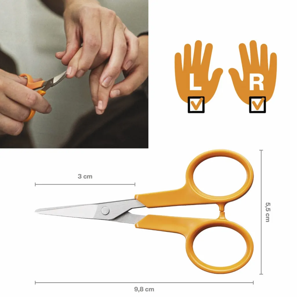 Fiskars Skæreredskaber > Classic Neglesaks Lige 10 cm, Orange