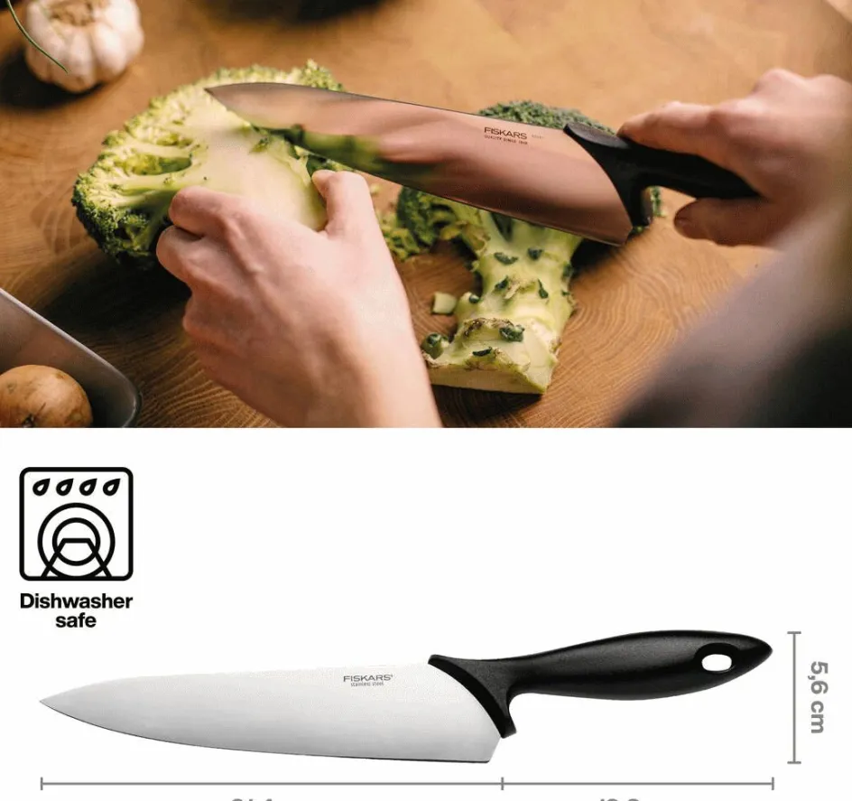 Sale Fiskars Essential Kokkekniv 21 cm