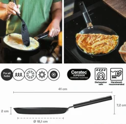 Fiskars Hard Face Omeletpande 22 cm