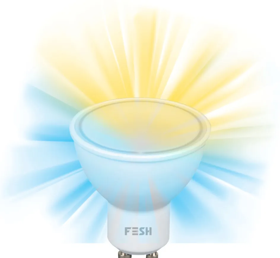 Clearance Foss Europe Foss FESH Smart Home Spot LED GU10 5W Dæmpbar, Hvid
