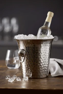 Clearance Champagne-/Vinkøler H20 cm, Silver Metallic Champagne- Og Vinkølere