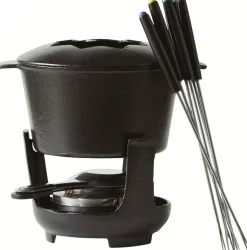 Hot Funktion Fonduesæt m. Gafler 10 Dele, Støbejern