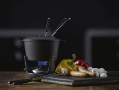 Hot Funktion Fonduesæt m. Gafler 10 Dele, Støbejern