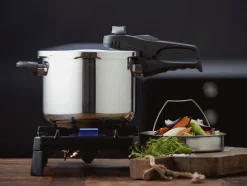 Funktion Trykkoger m. Låg og Kurv 6 L, Stål