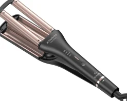 New GA.MA Professional Keration Bølgejern, Sort/Pink