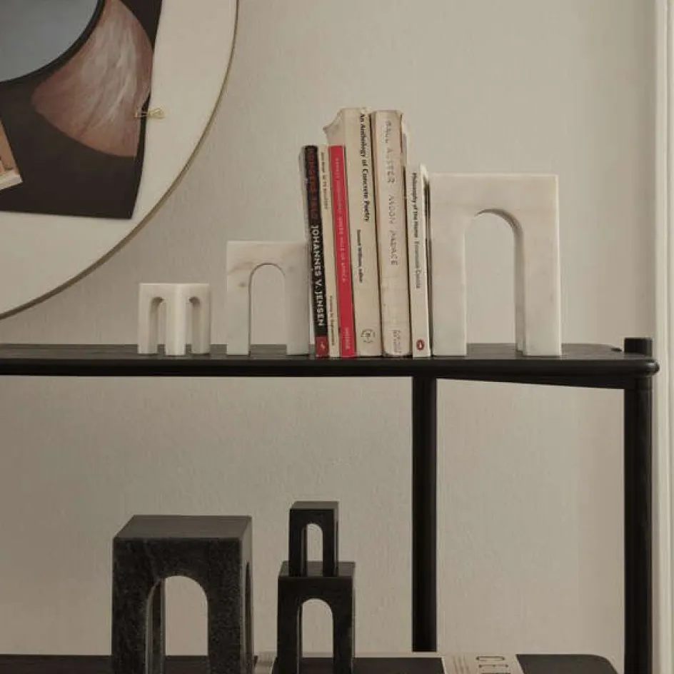Clearance GEJST Arkis Bogstøtte 3 stk, Hvid