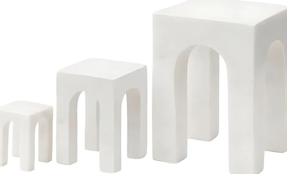 Clearance GEJST Arkis Bogstøtte 3 stk, Hvid