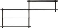 GEJST Hylder > Nivo Hylde B 118 cm, Sort Ask/Sort