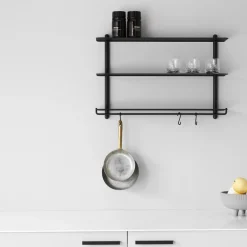 Sale Nivo Krog 3 stk. 6 cm, Sort Badeværelse|Knager Og Knagerækker