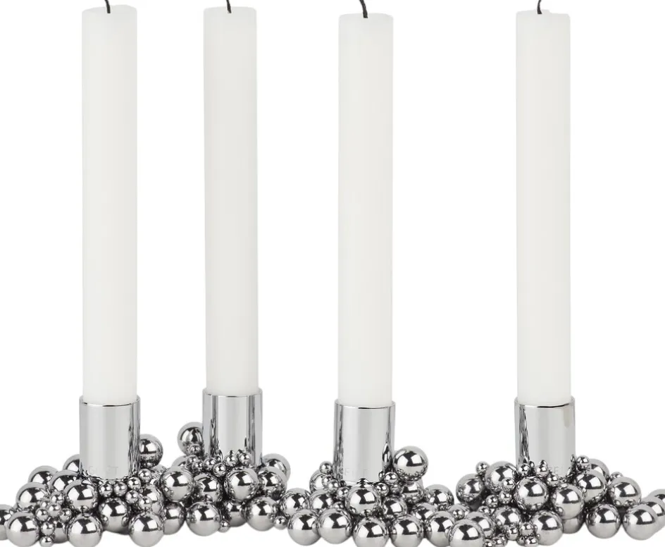 GEJST Molekyl 4 Lysestage H3,3 cm, Krom