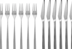 Clearance Fuga Steakbestik/Grillbestik 12 Dele, Mat/Blankt Stål Steakbestik