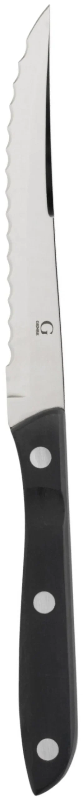 Outlet Gense Old Farmer Black Steakkniv, Sort/Stål