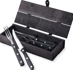 Gense Steakbestik|Bestiksæt > Old Farmer Black Steakbestik , Sort/Stål