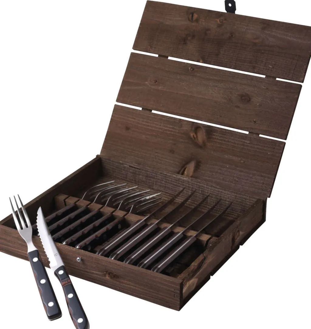 Gense Steakbestik|Bestiksæt > Old Farmer Classic Steakbestik , Træ/Stål