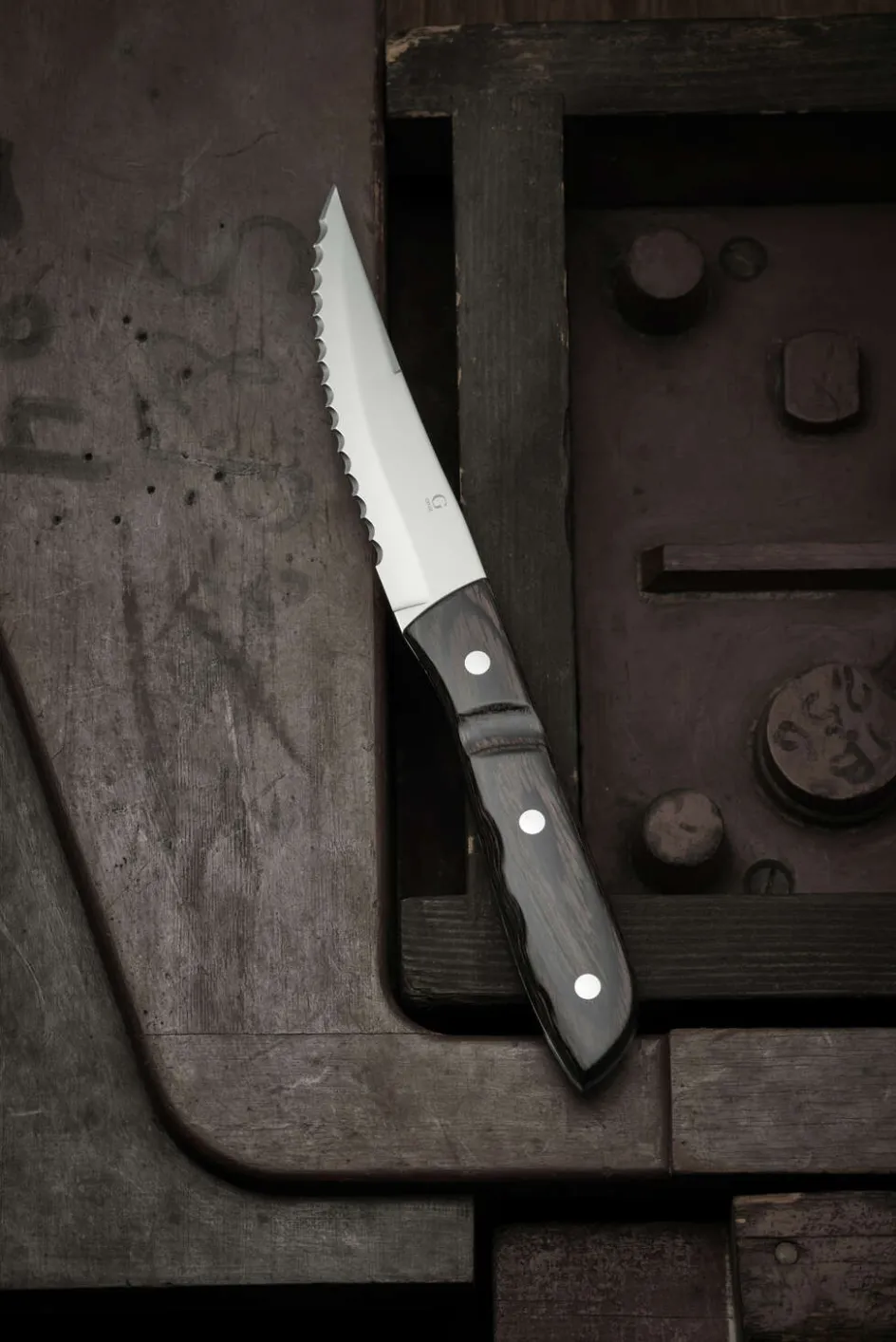 Gense Old Farmer Classic Steakkniv XL 4 stk, Træ/Stål
