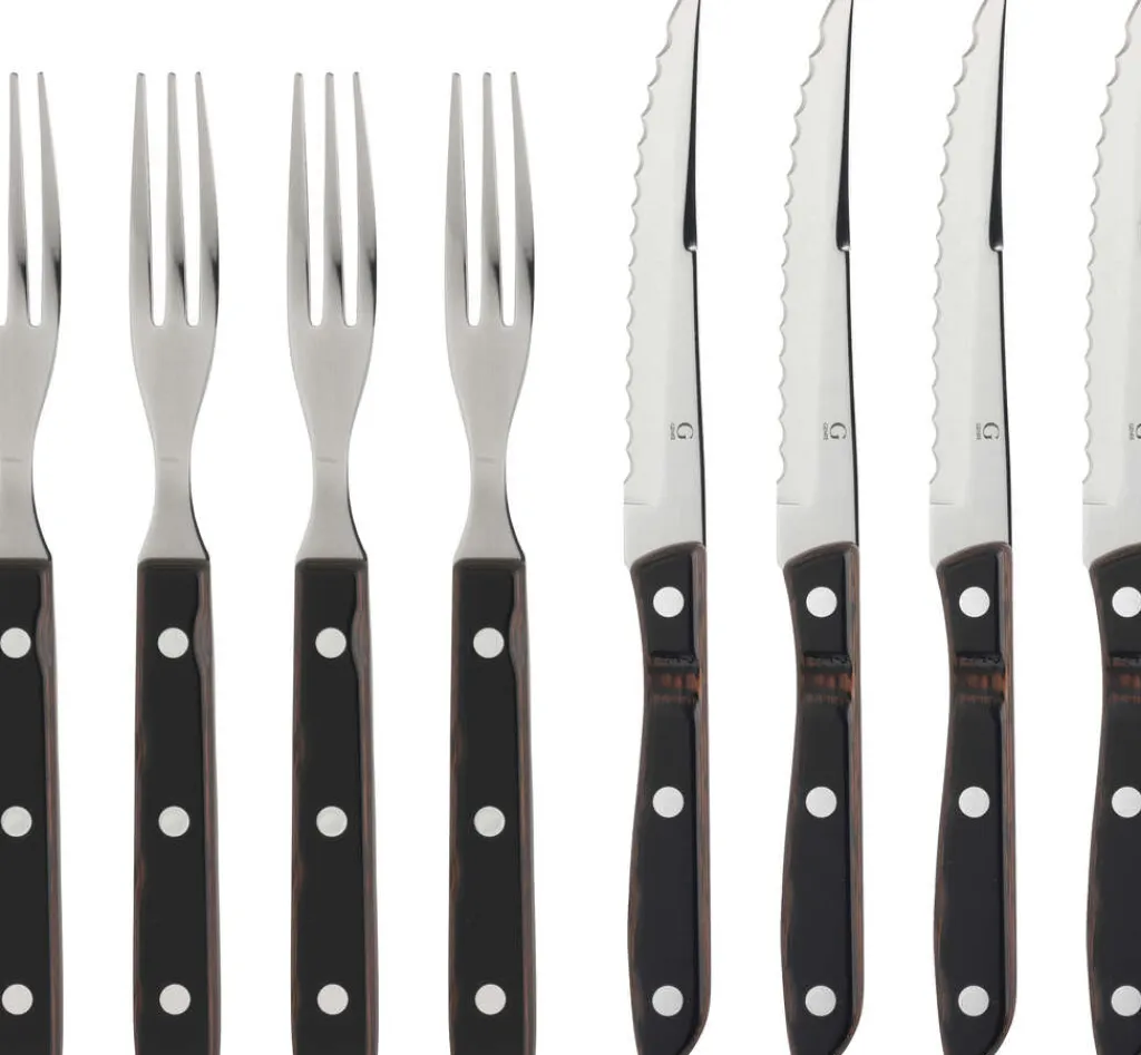Gense Steakbestik|Bestiksæt > Old Farmer Classic Steakbestik , Træ/Stål