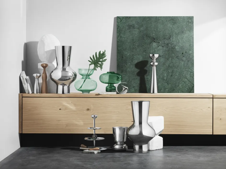 Clearance Georg Jensen Alfredo Etagere, Blankt Stål