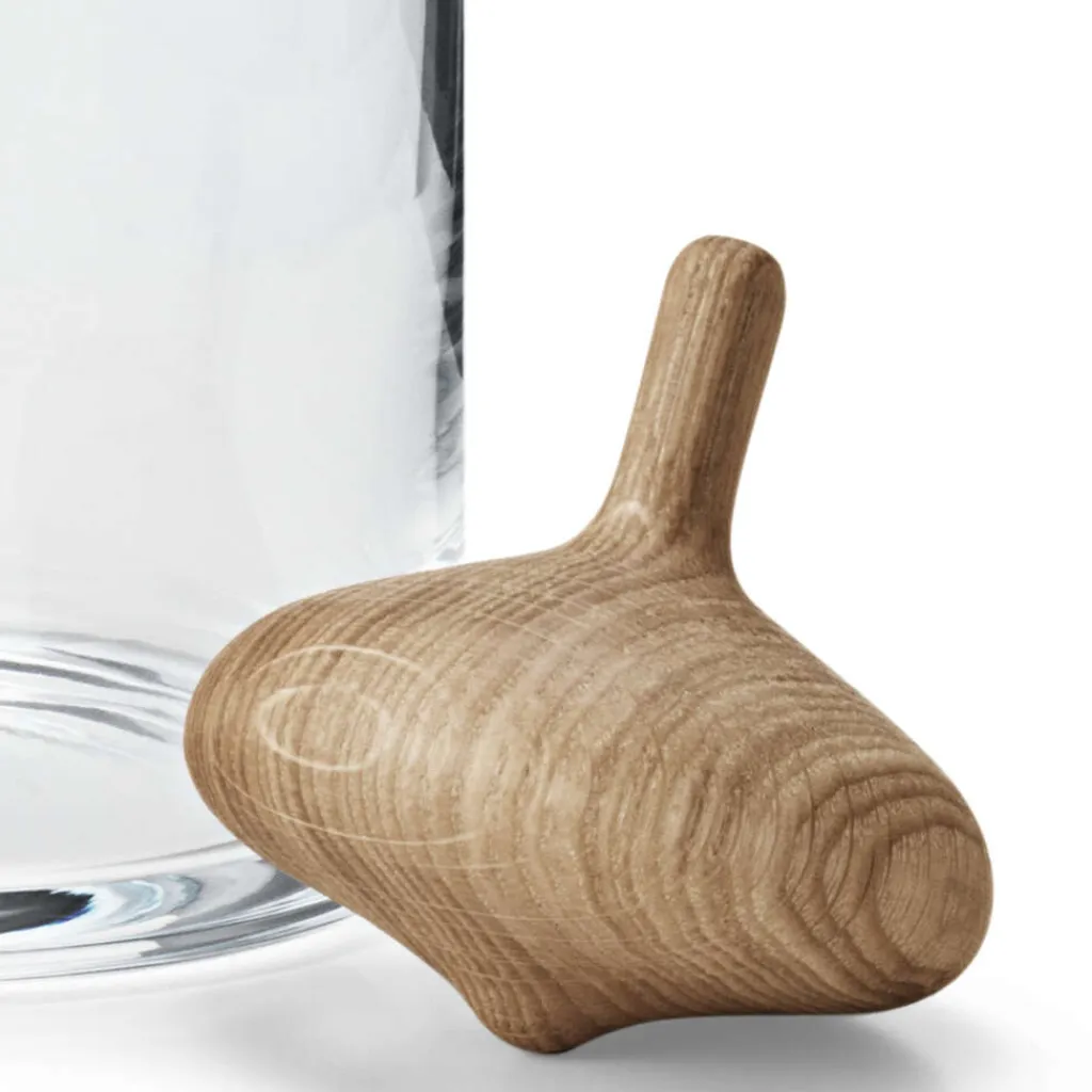 Georg Jensen Karafler > Alfredo Glaskaraffel 1 L, Egetræ