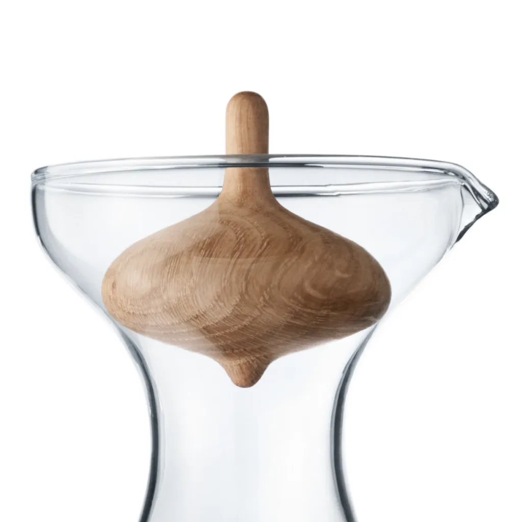 Georg Jensen Karafler > Alfredo Glaskaraffel 1 L, Egetræ