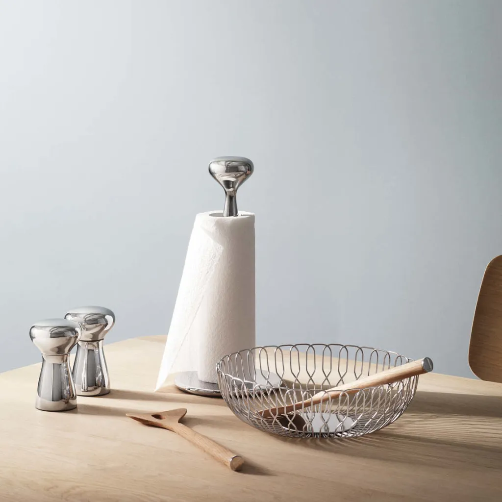Georg Jensen Køkkenrulleholdere > Alfredo Køkkenrulleholder 32 cm, Blankt Stål