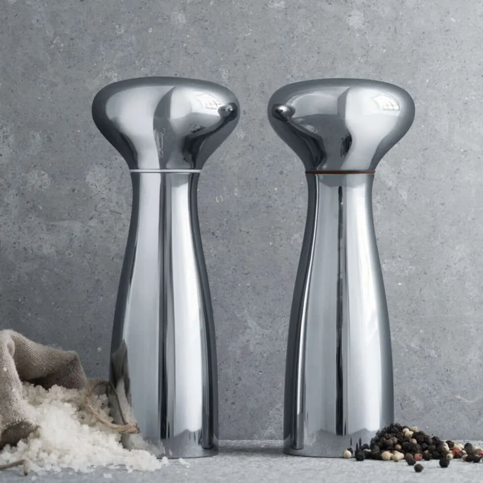 Georg Jensen Alfredo Salt- & Peberkværn , Blankt Stål